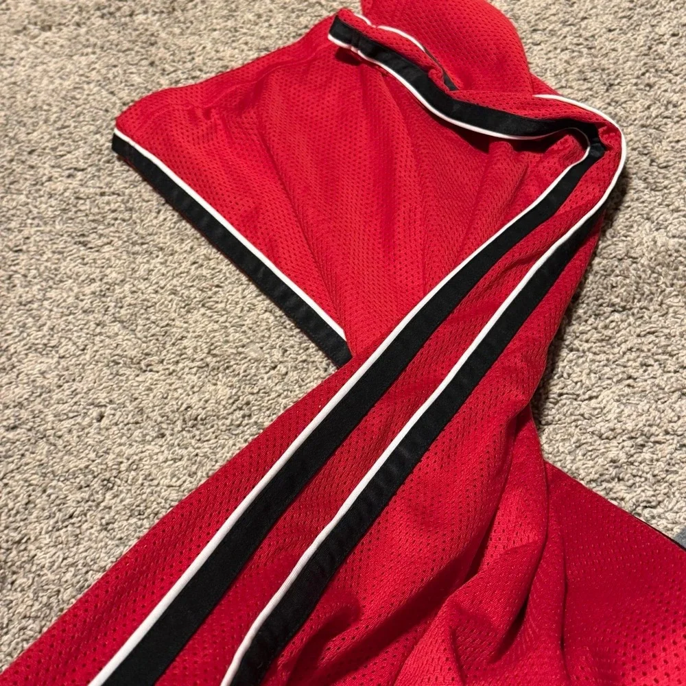 Nike Track Pants Youth Large Red Mesh Athletic‎ Joggers Swoosh Kids Y2K